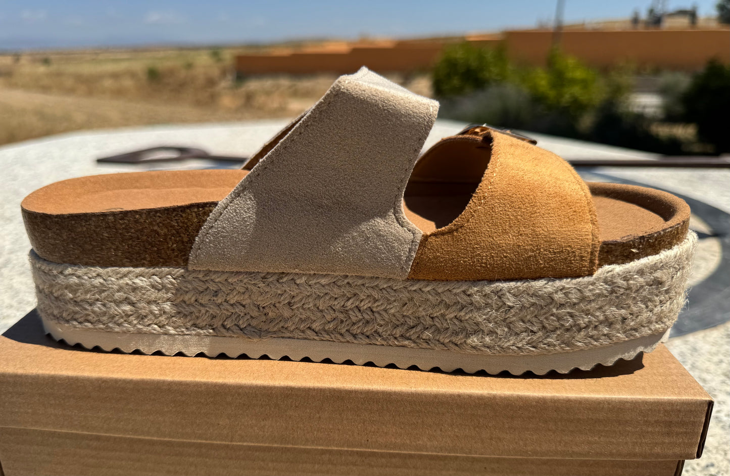 Sandalias “Bicolor X”