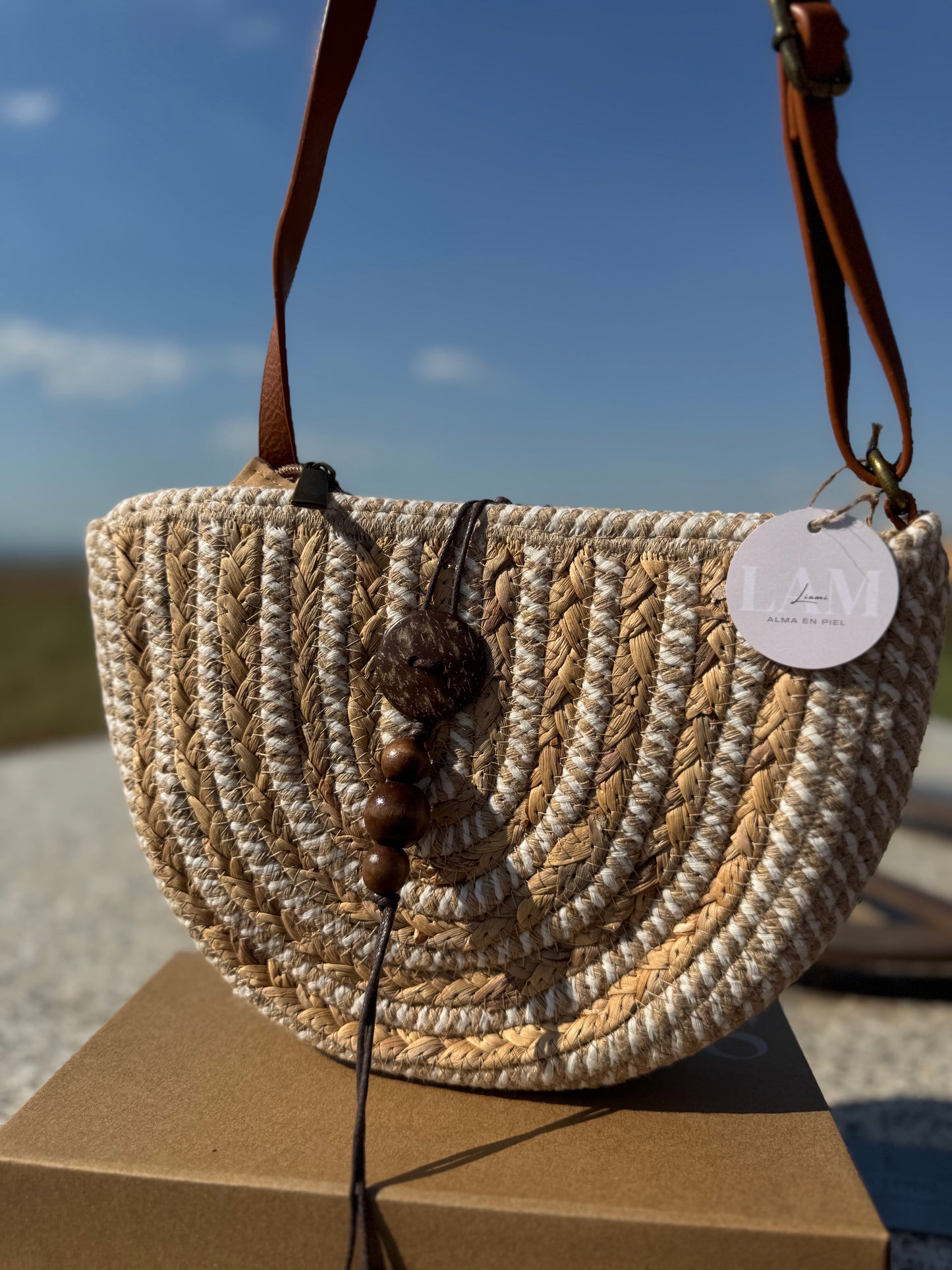 Bolso "Trenza beige"