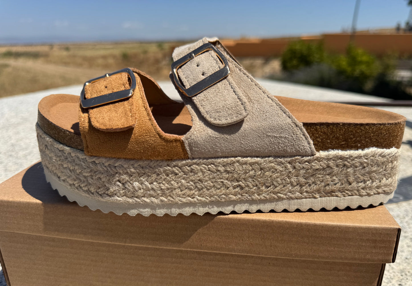 Sandalias “Bicolor X”