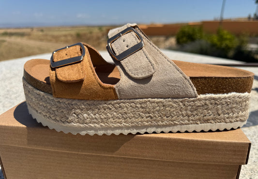 Sandalias “Bicolor X”