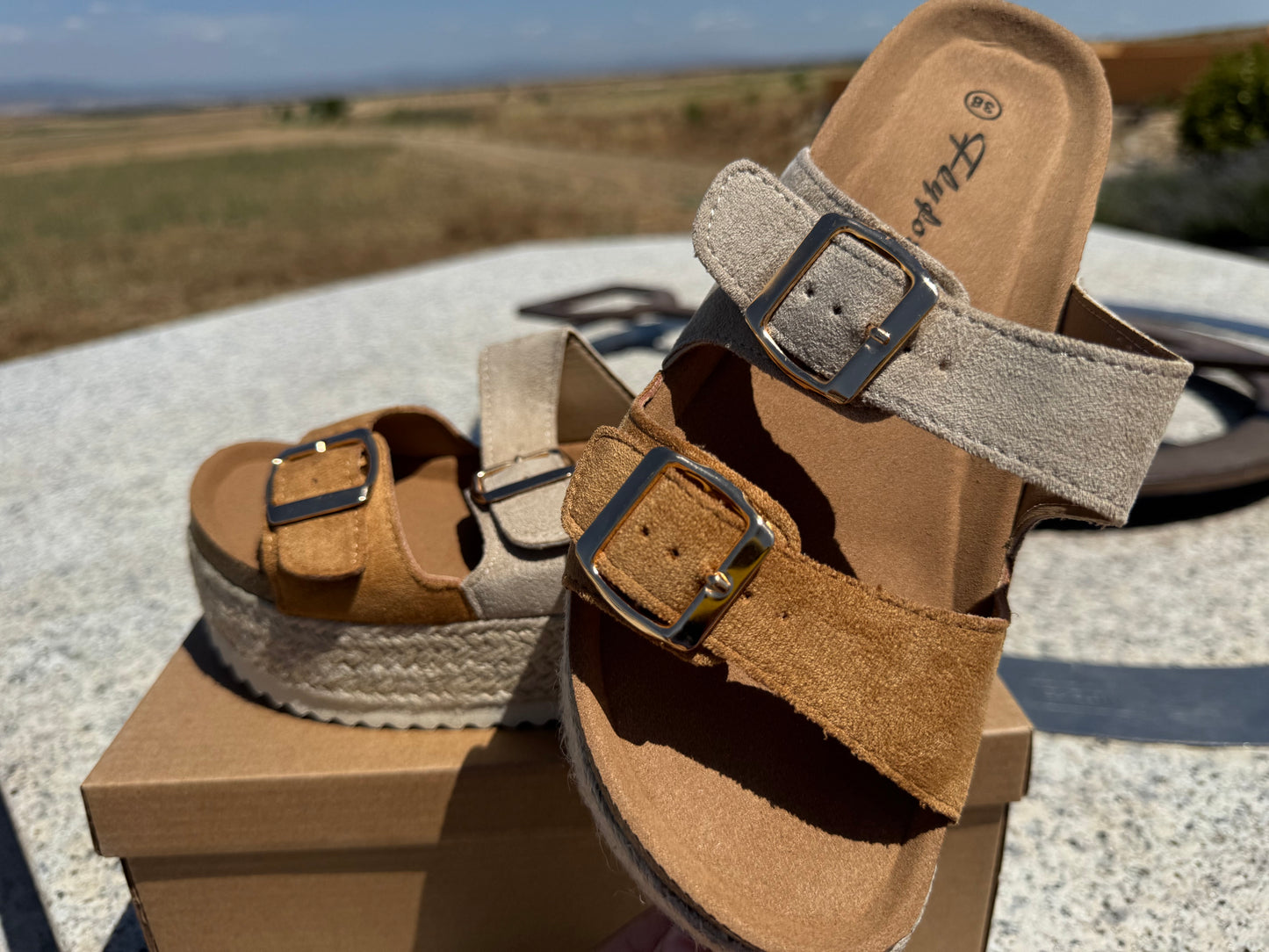 Sandalias “Bicolor X”