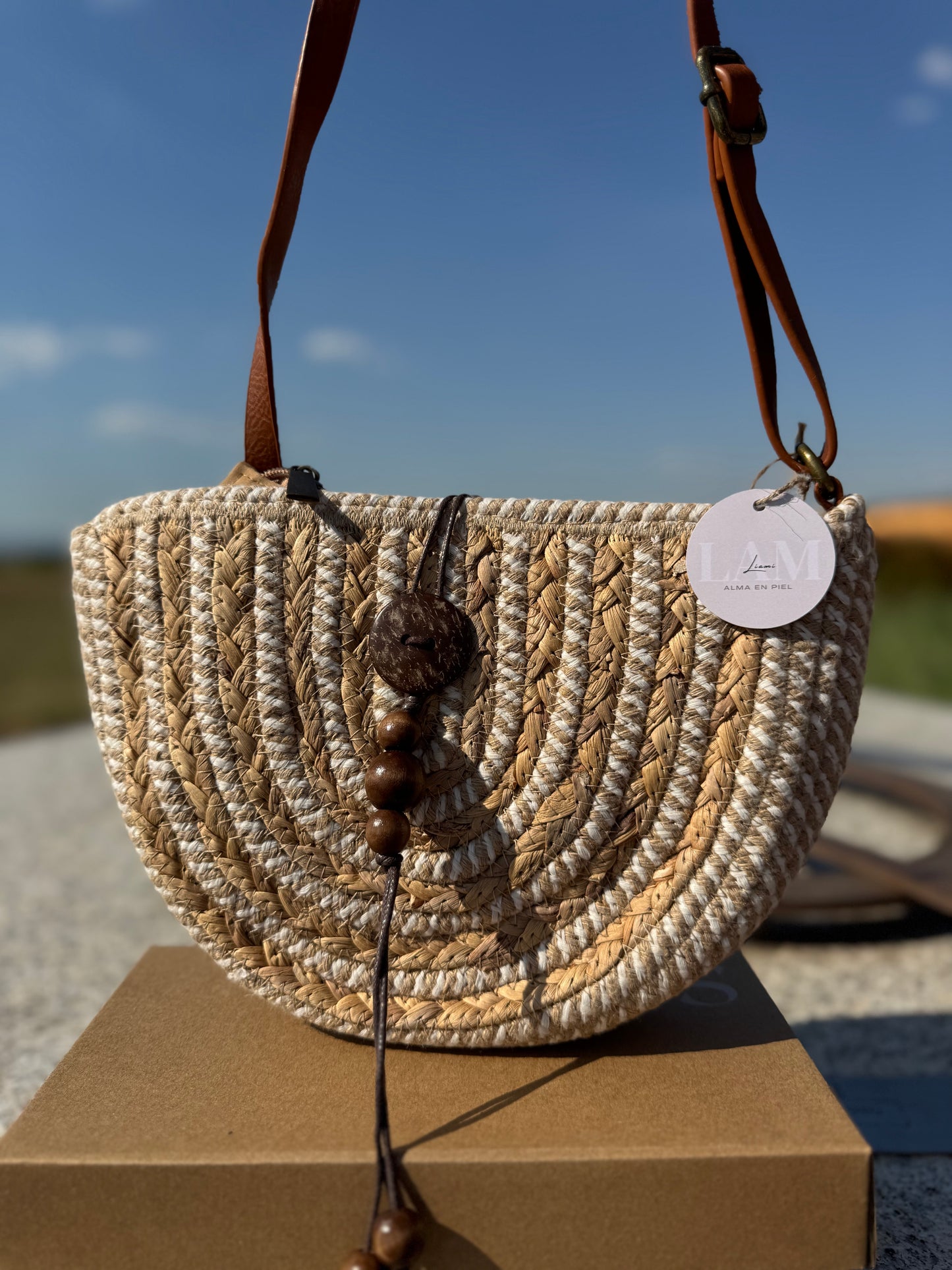 Bolso "Trenza beige"